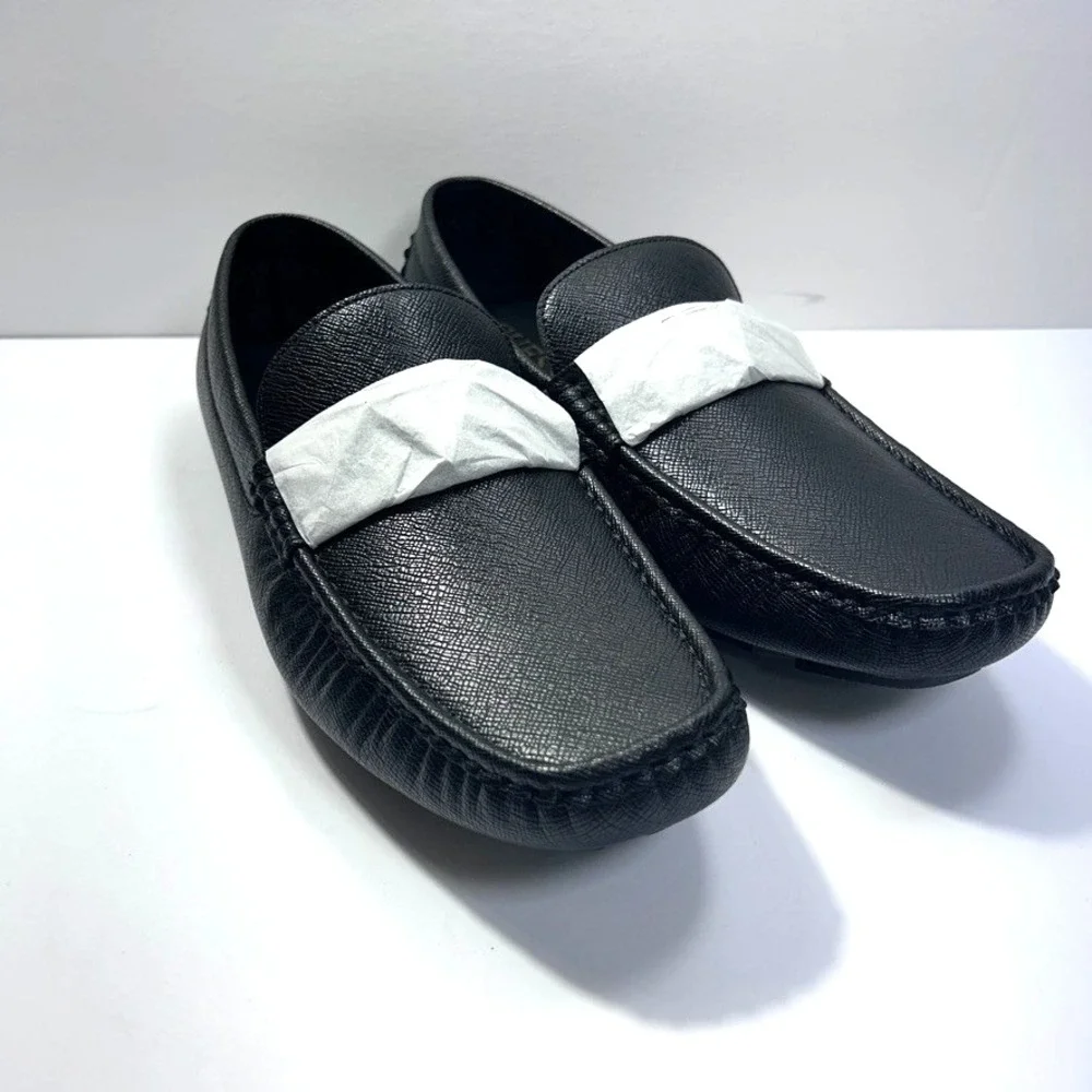 GUESS Alai Moc Toe Slip On Driving Loafers Men's Shoes Black‎ 10.5 M